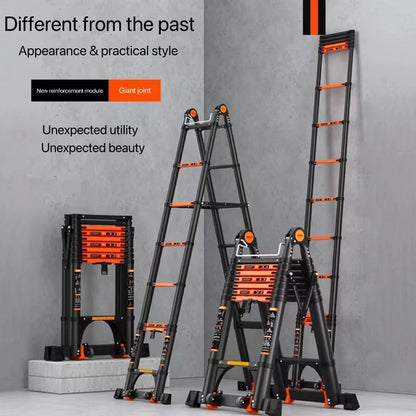 Escalera Telescópica de Aluminio, Escalera de Tijera 2.5 +2.5