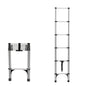 Escalera telescópica de aluminio multifuncional con ganchos