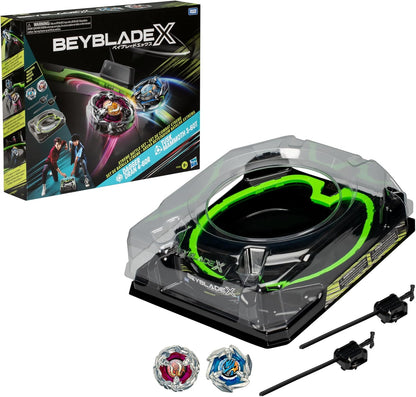 Beyblade X Xtreme Battle Set con Beystadium Arena con riel X-Celerator