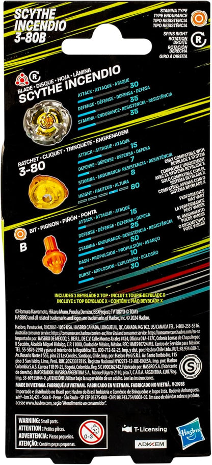 Beyblade X Scythe Incendio 3-80B