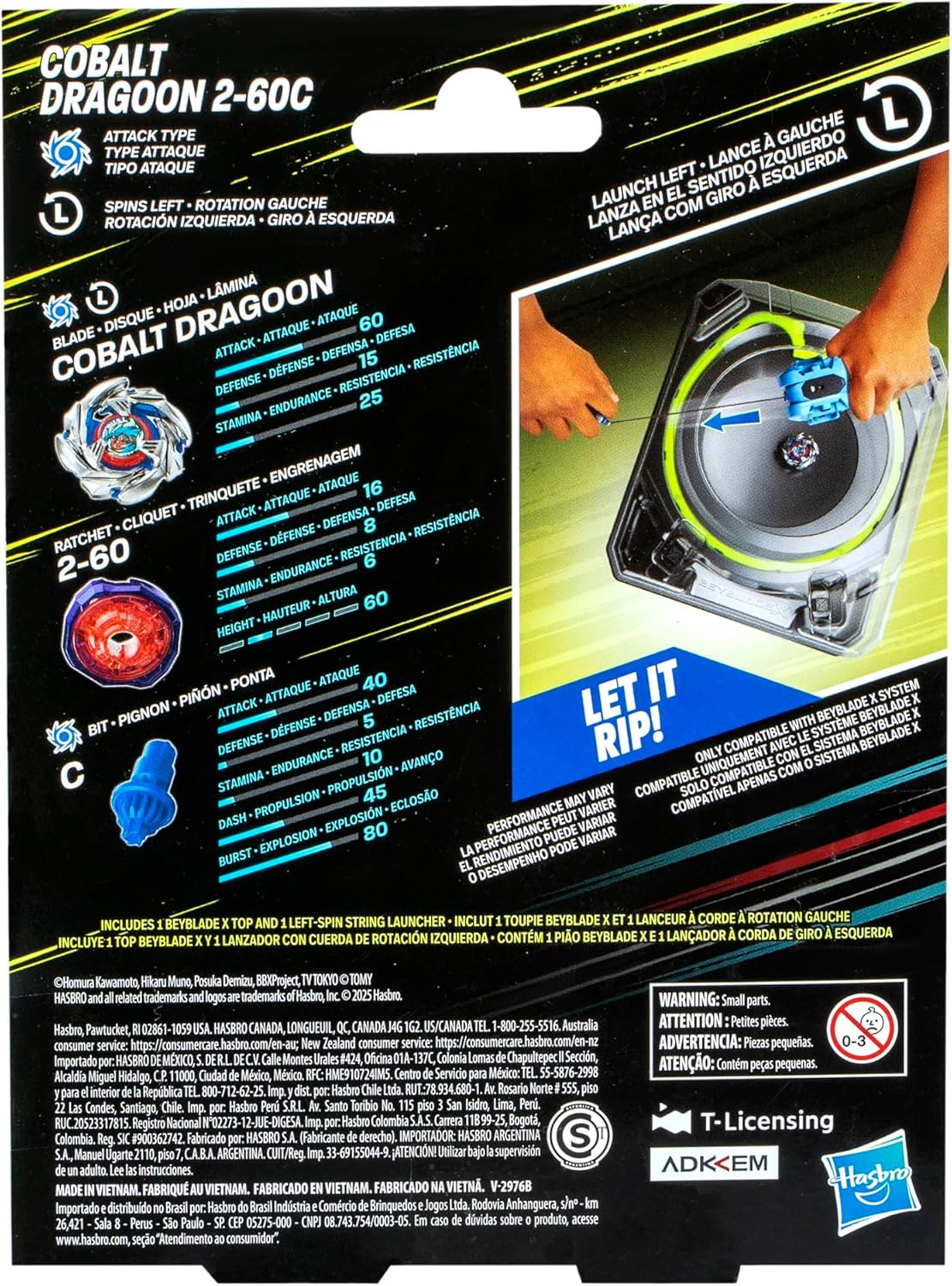 Beyblade X Cobalt Dragoon 2-60C