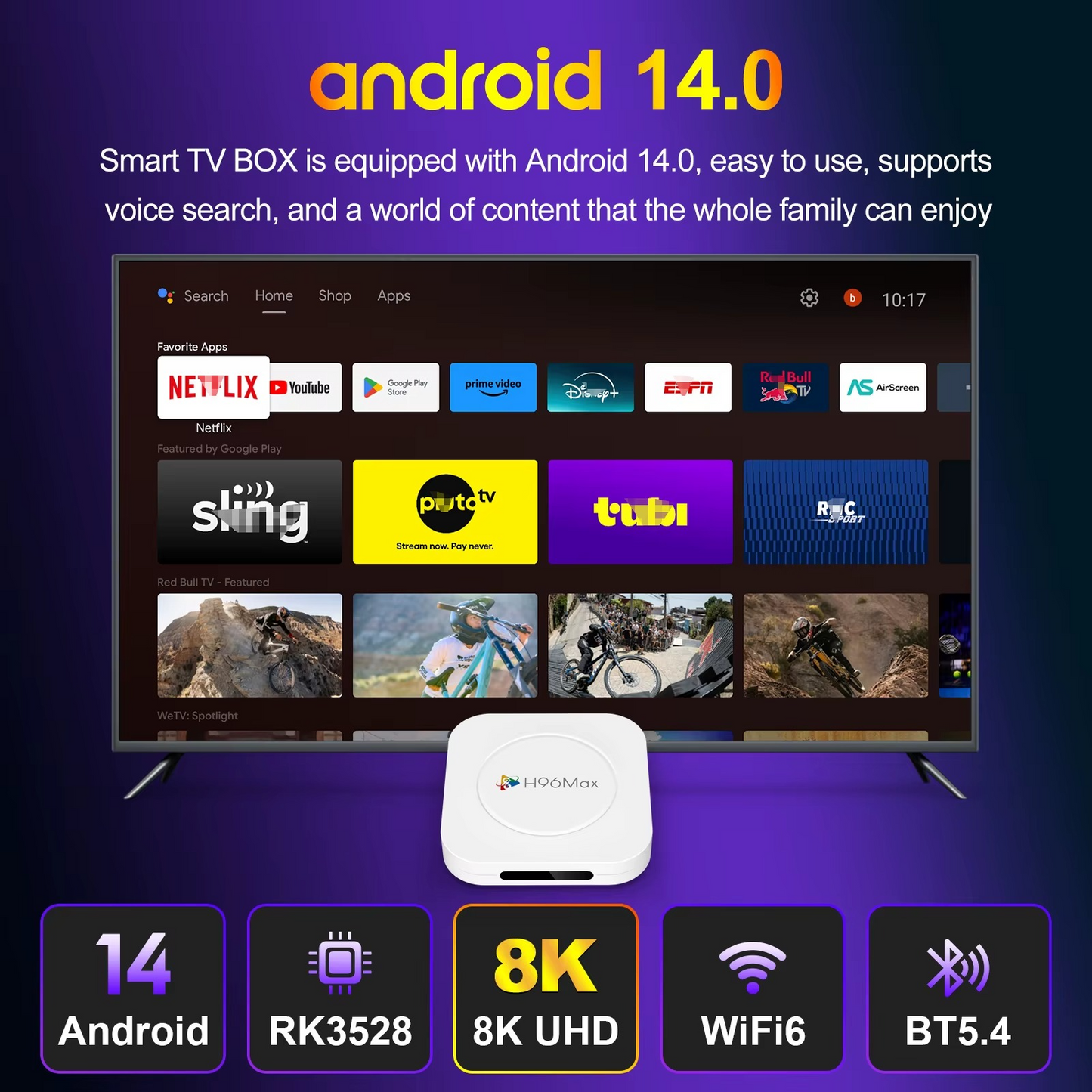 TV BOX H96 Max M1 Plus Rockchip