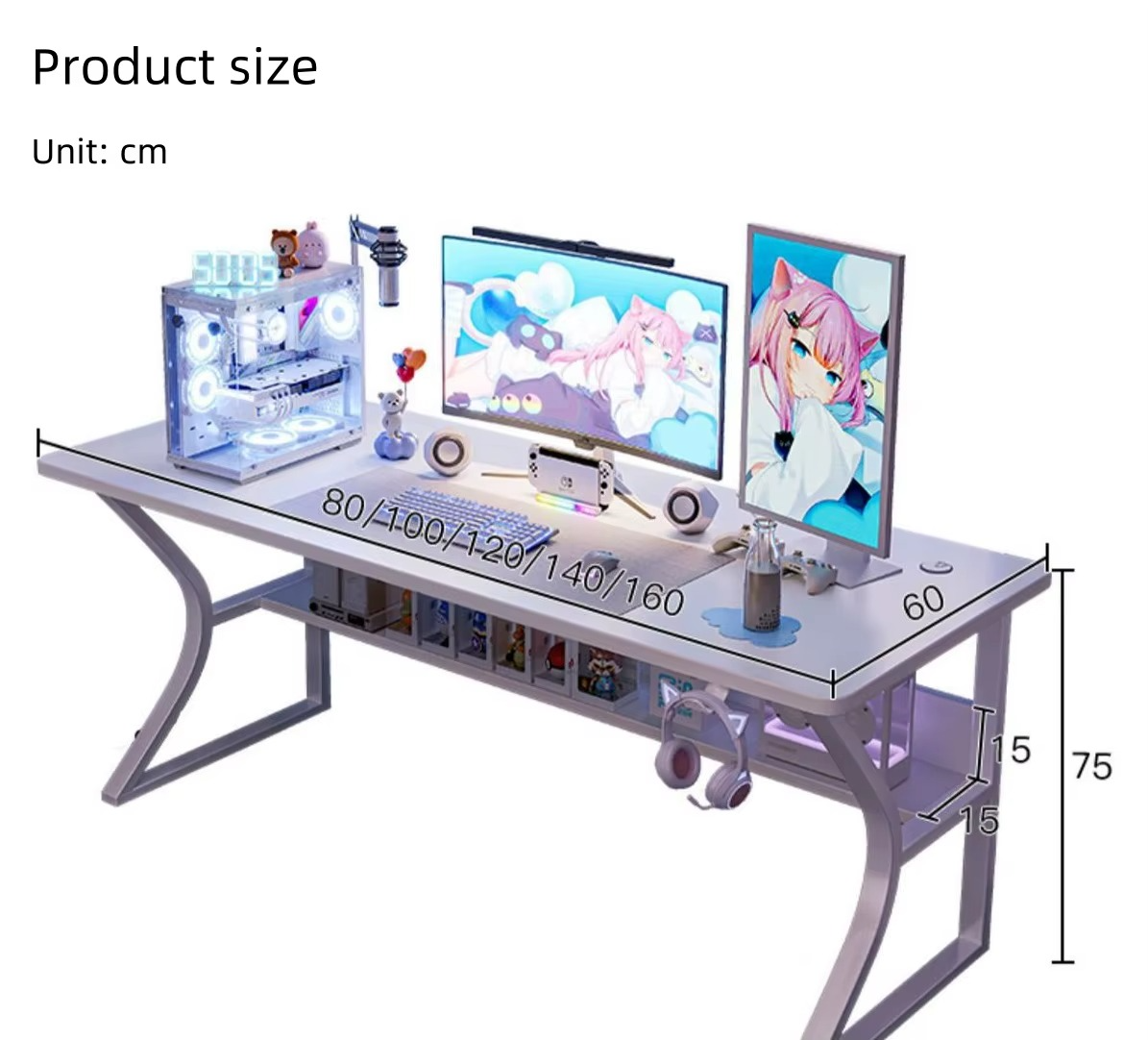 Mesa de Juego para Computadora de Esports Moderna