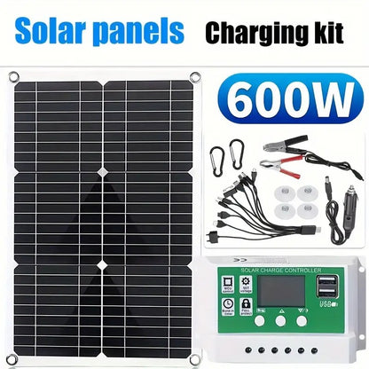 Kit Panel Solar con Controlador 100A 600 W