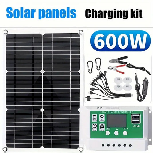 Kit Panel Solar con Controlador 100A 600 W