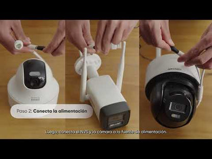 Kit de NVS WiFi de 2 MP H.265 con una bala y una torreta